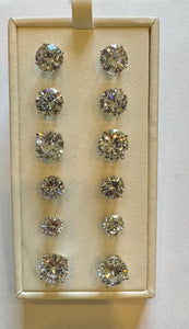 Cubic Zirconia Earrings- Different Sizes & Prices ($60-$135)