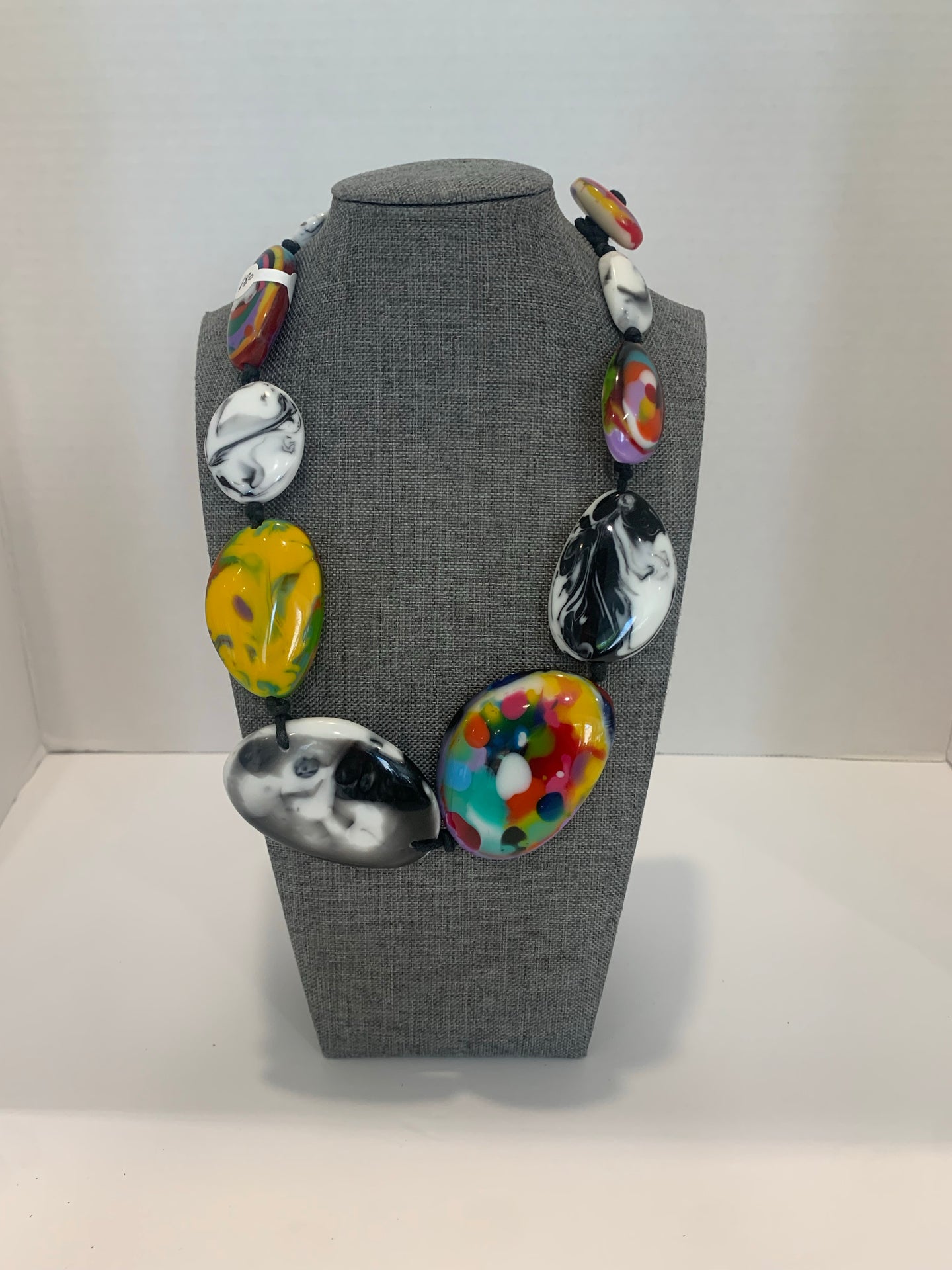 Colorful/ Black & White Resin Necklace