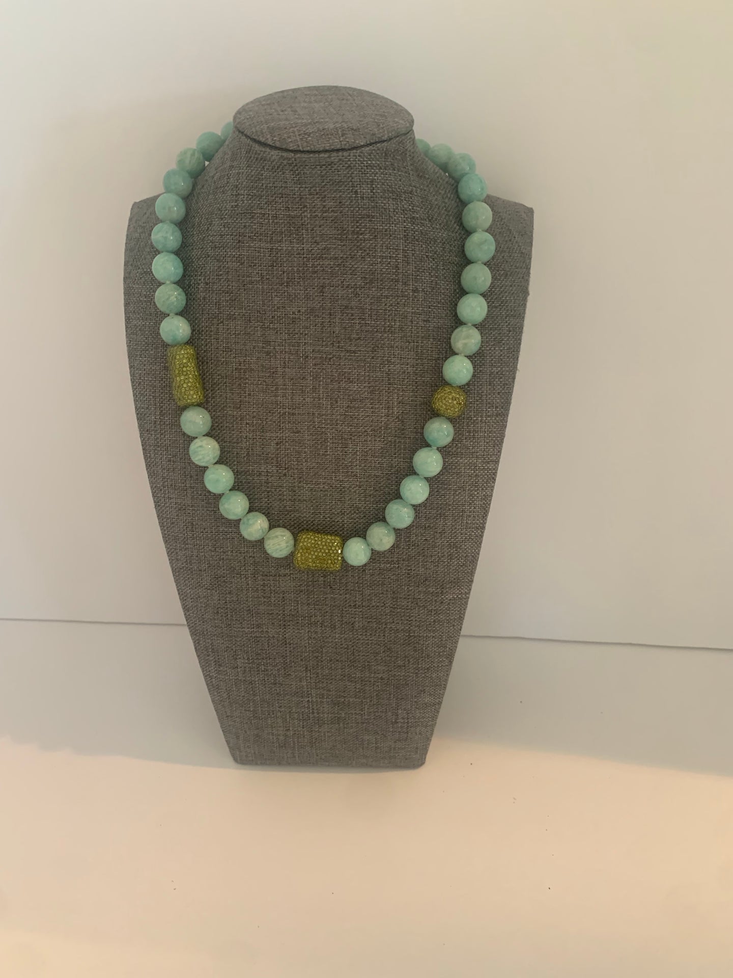 Turquoise Stone With Druzies